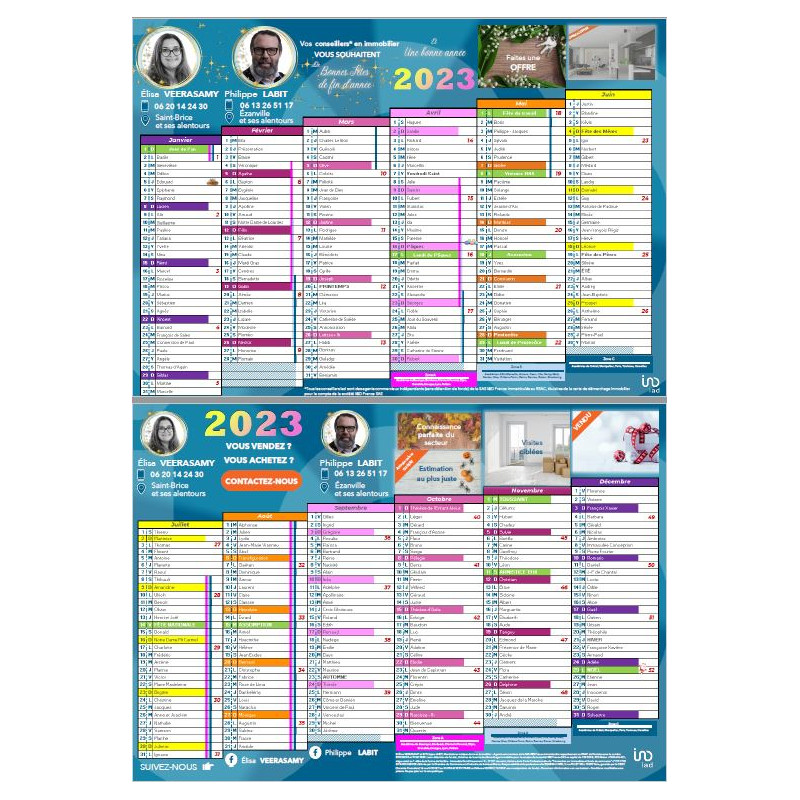 Calendrier personnalisé 3 - Réseau iad